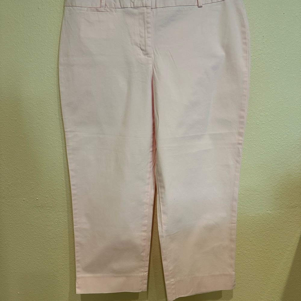 Talbots Women’s Elegant Light Pink Ankle Pants—Size 12 Petite